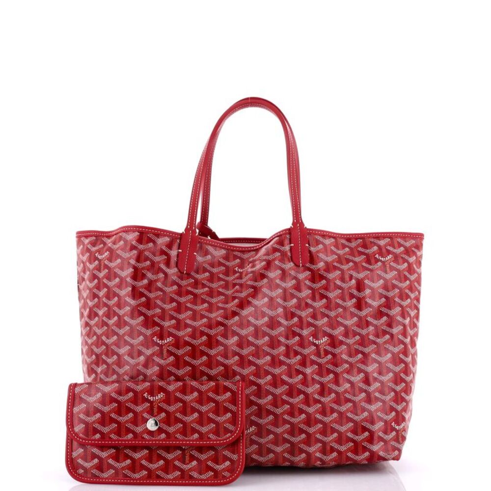 Goyard Saint Louis Tote Coated Canvas PM Red - Picture 2 of 9